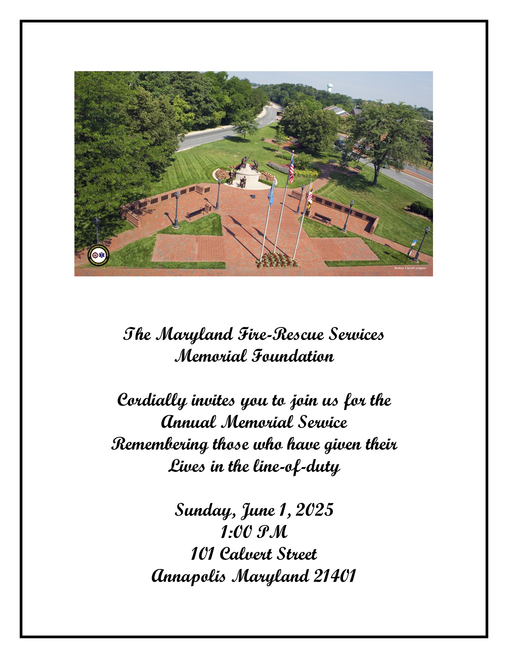 ANNUAL MEMORIAL Service FLYER 2025 page 1