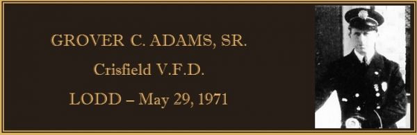 ADAMS SR, Grover C.