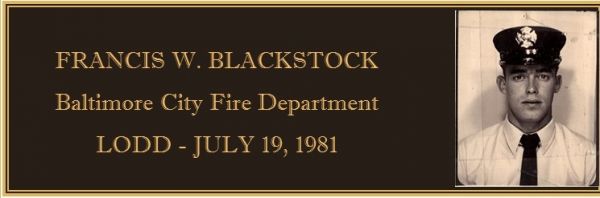 BLACKSTOCK, Francis W.